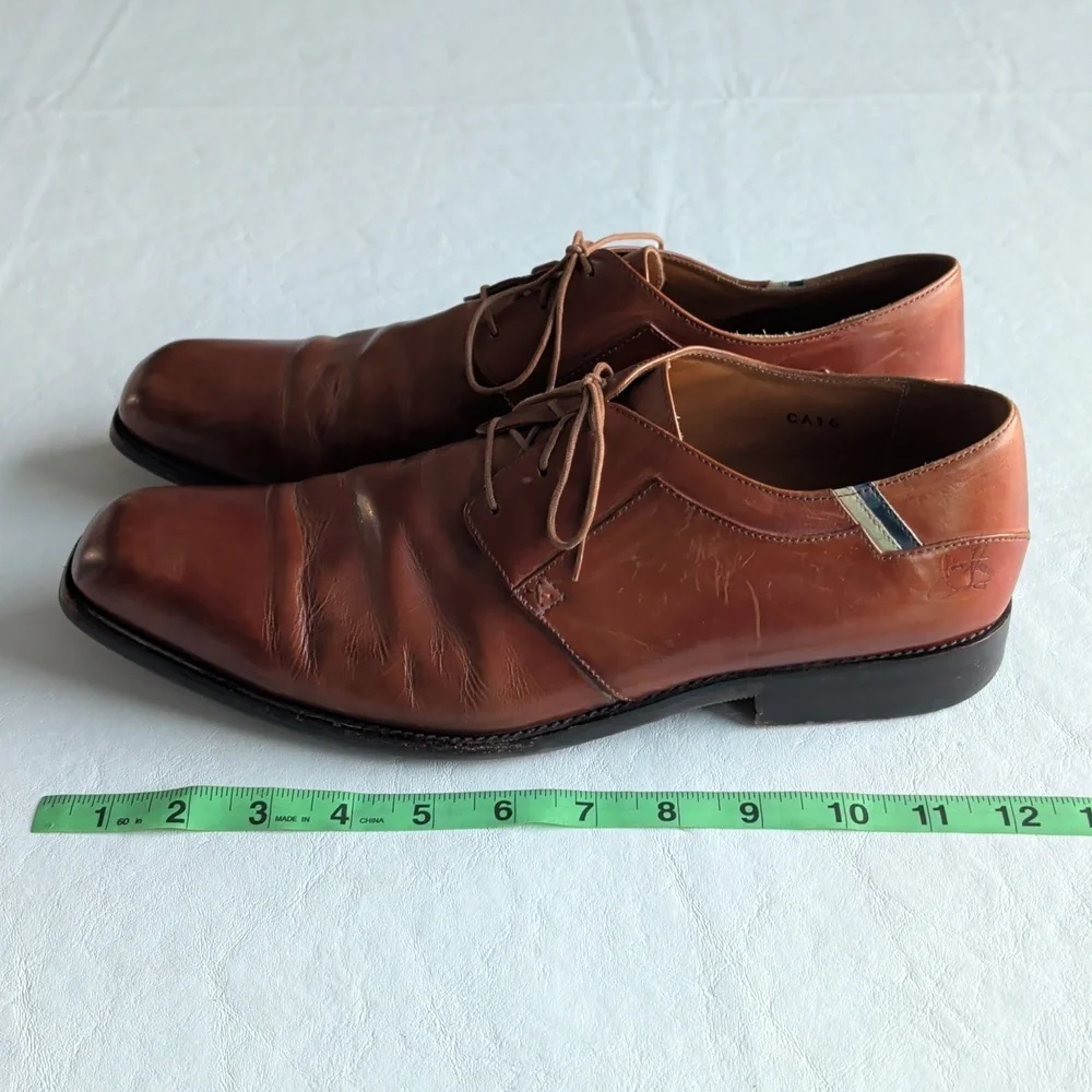 JOHN FLUEVOG Brown Leather Oxford Derby Lace Up Shoes Men's Size 11.5